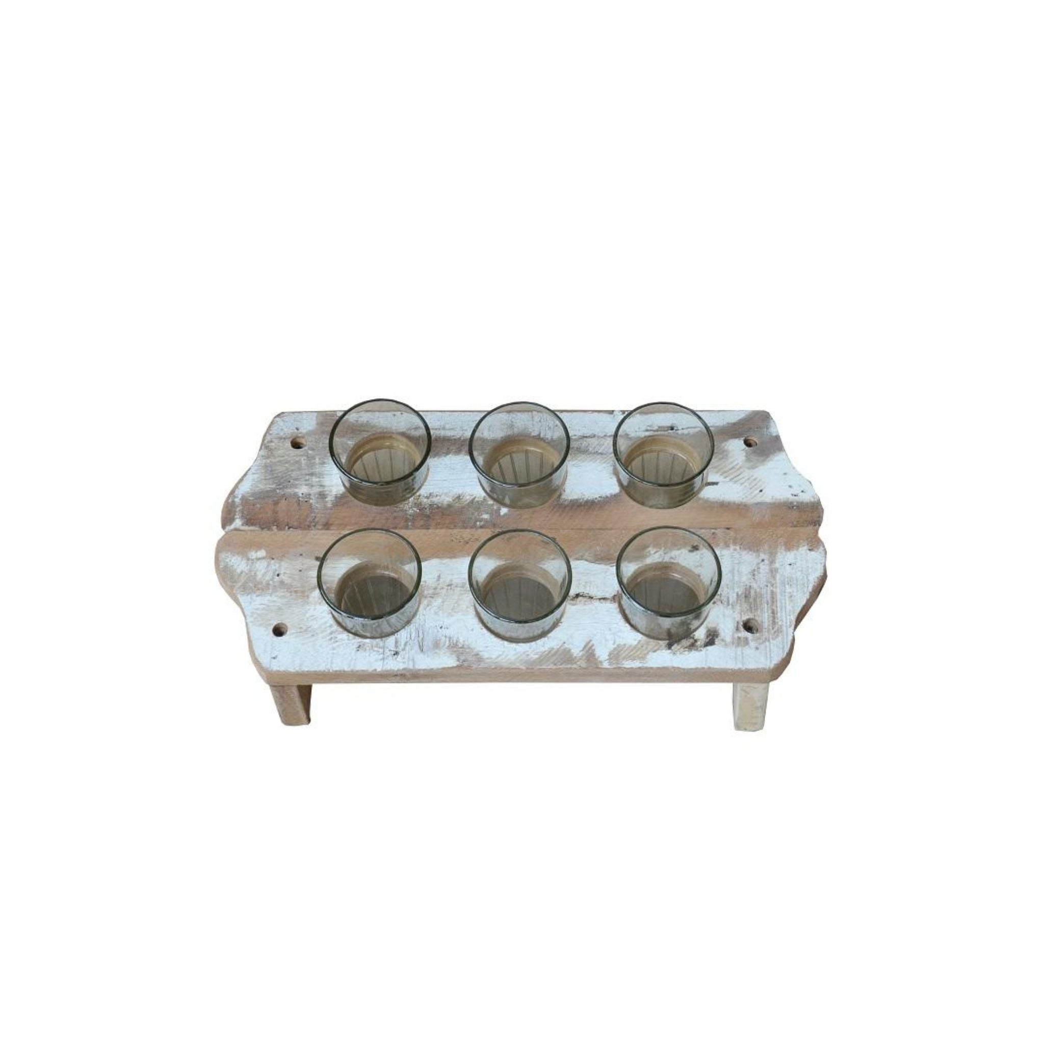 Chai Tray with Glasses Top View