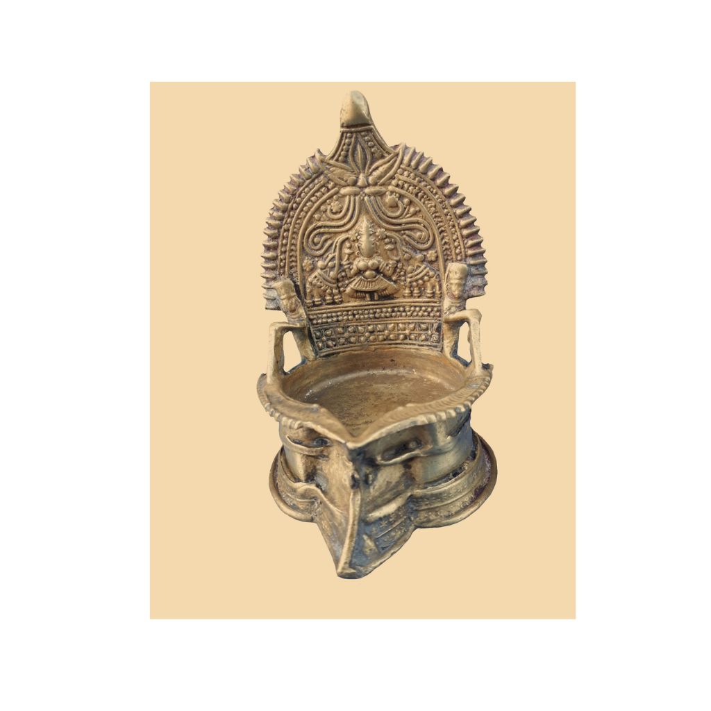 Lakshmi Brass Candle Holder