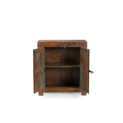 Mongol Small Cabinet front view open doors
