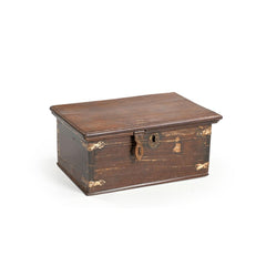 Pagode Wood & Brass Box