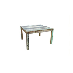 Square Sand Reclaimed Wood Dining Table 90cm