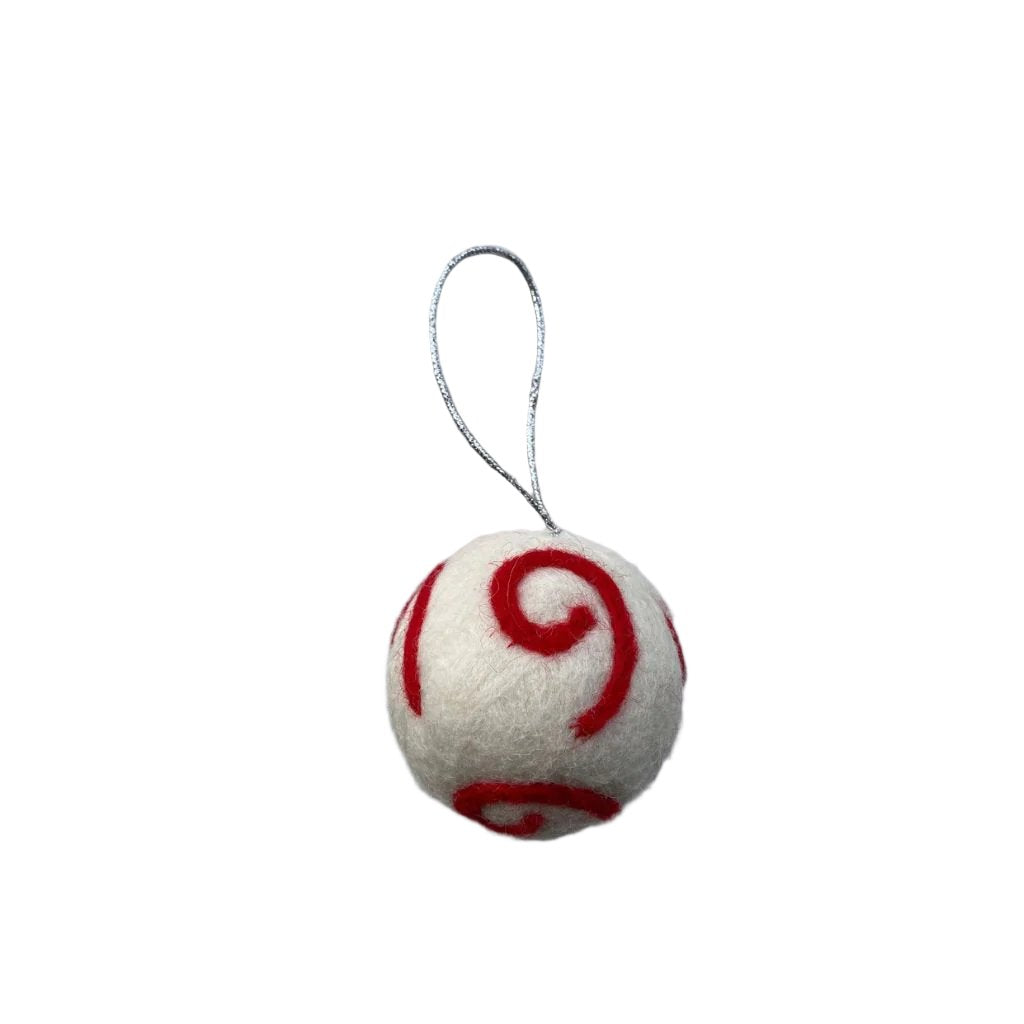 Xmas Ball Felt Arabesque