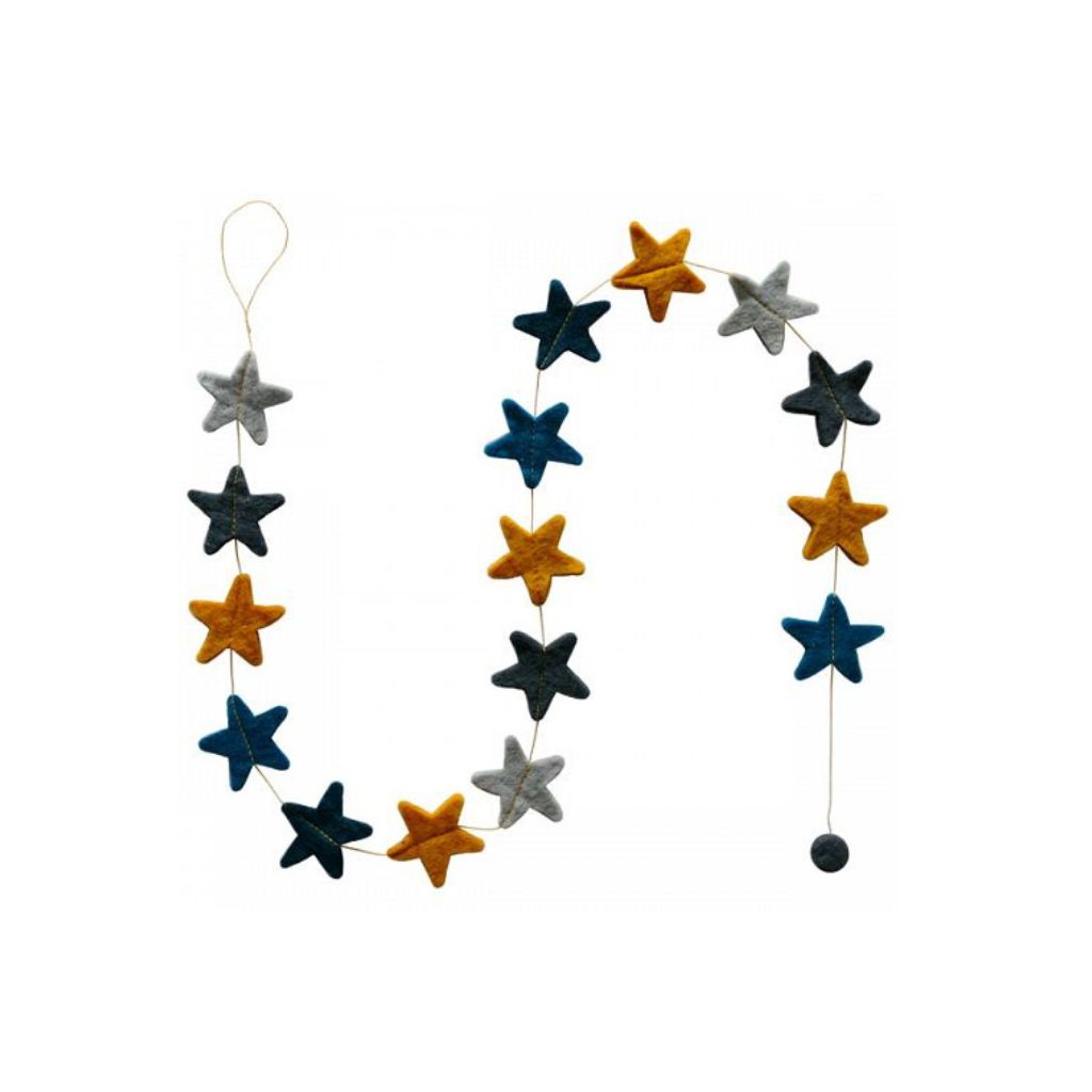 Felt Xmas Garland Star Alaska