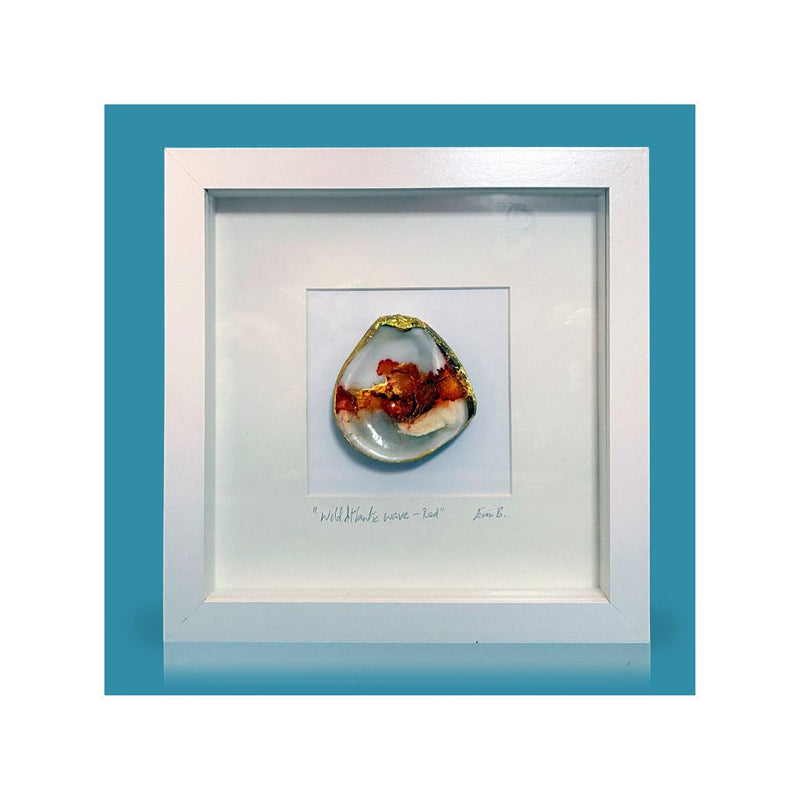 Wild Atlantic Wave Red Oyster Framed
