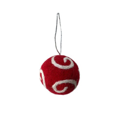 Xmas Ball Felt Arabesque