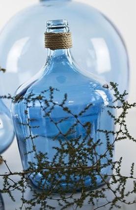 Rope & Recycled Glass Rum Jar - HomeStreetHome.ie
