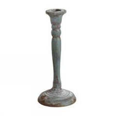 Candle Stick Holder Rusty Green - HomeStreetHome.ie