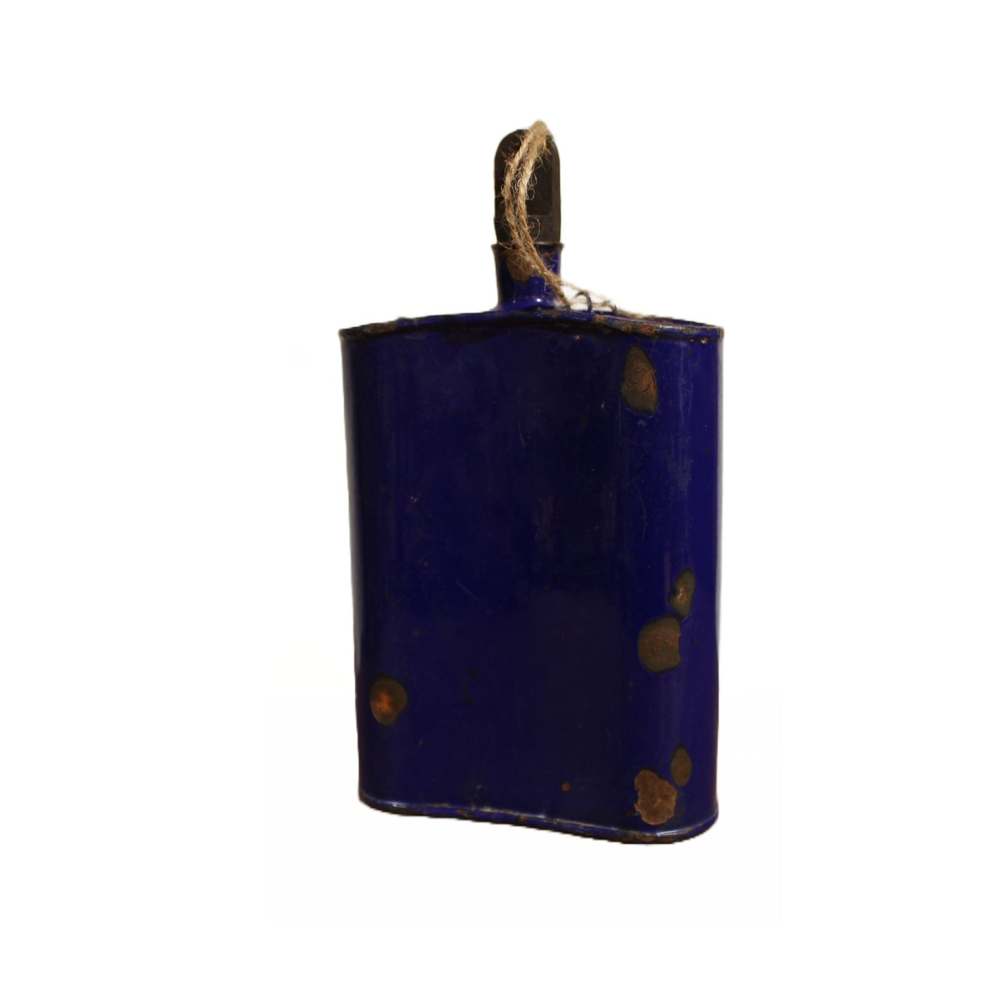 Vintage Army Blue Bottle Back view
