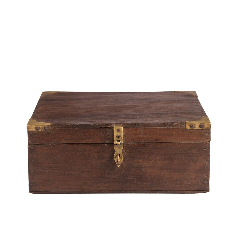 Original Small Vintage Treasure Box front view 