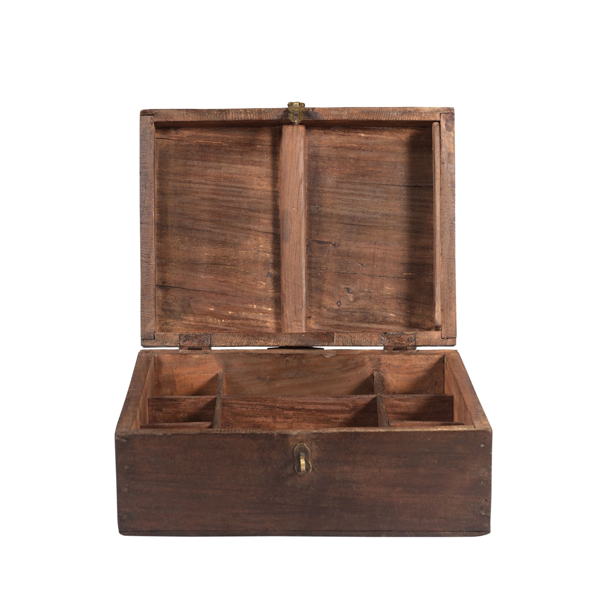 Original Small Vintage Treasure Box view lid