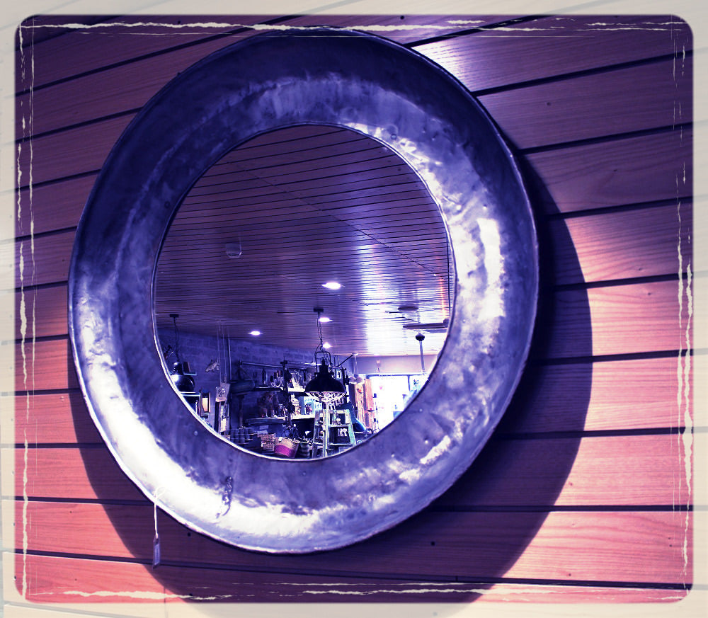 Large Round Chapatti Pan Mirror - HomeStreetHome.ie