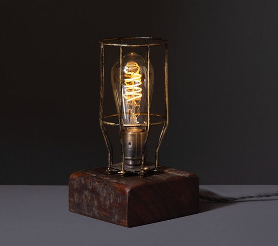 Salvage Wood Table Lamp Inspired by Clare