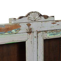 Dove Wall Glass Cabinet Close up view