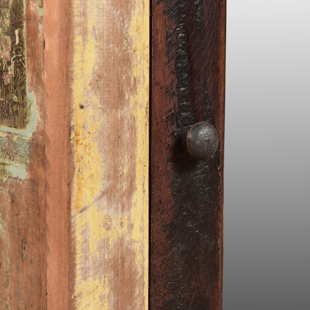 Ocean Hanging Small Cabinet Close up of handle on white background