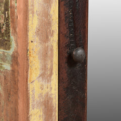 Ocean Hanging Small Cabinet Close up of handle on white background