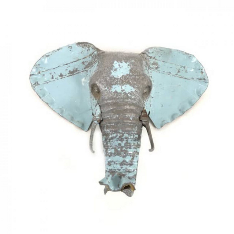 Elephant Recycled Metal Head
