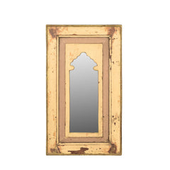 Light Yellow Patina Persian Mirror
