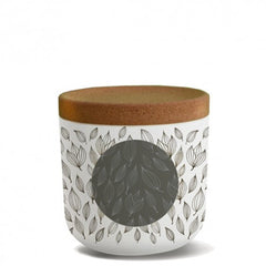 Small Line Art Flower Storage Box With Grey flowers and circle