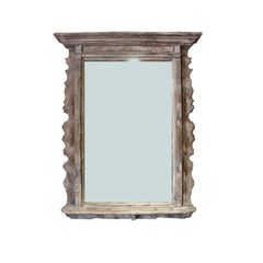 Cream Colour Mahal Large Mirror front product view white background