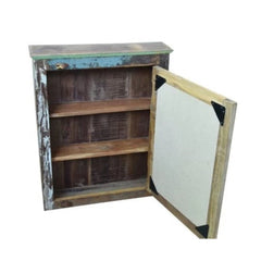 Ocean Wall Hanging Cupboard and Mirror With Open Door