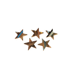 Reclaimed Wood Star different styles stars on white background