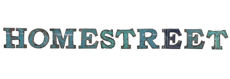 Recycled Metal Letter 6 Inch
