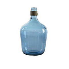 Rope & Recycled Glass Rum Jar