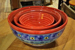 Red Peacock Ceramic Bowl - HomeStreetHome.ie