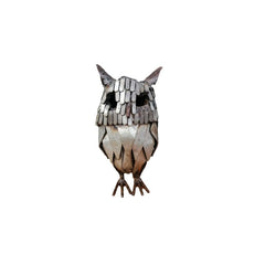 Silver Owl Small Handmade for Recycled Metal