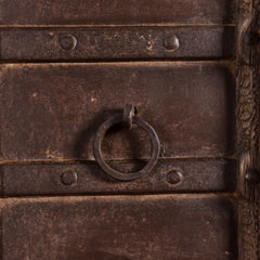 Slim Single Door Shek Cabinet close up view of ring pull handle