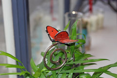 Butterfly Stick Metal Recycled - HomeStreetHome.ie