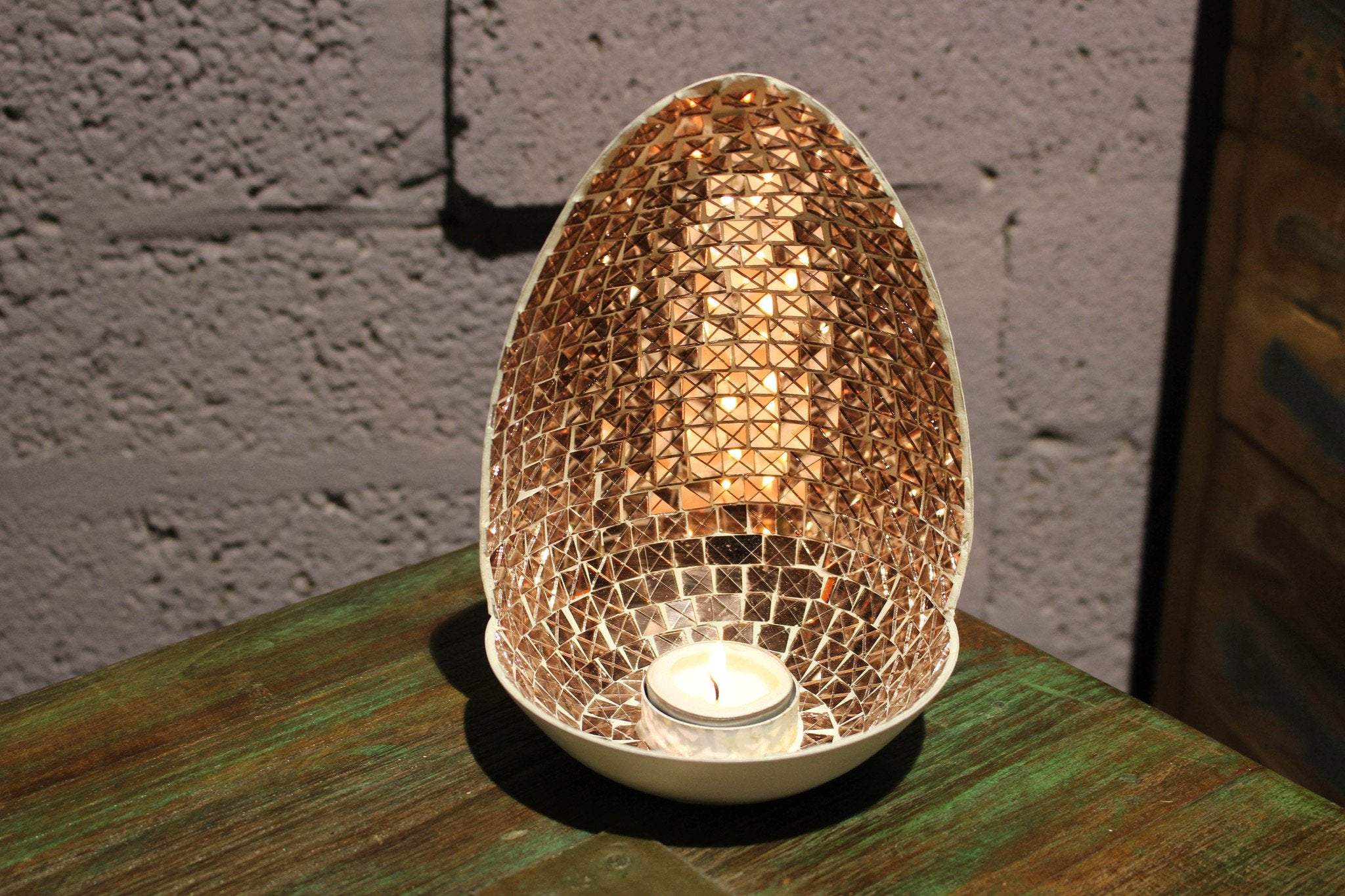 Mosaic Tealight Candle Holder-OMS-UK - Under €145