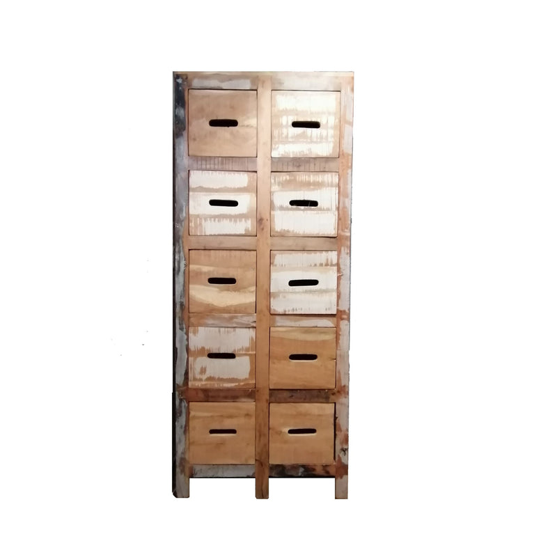 10 Drawers Chest front view
