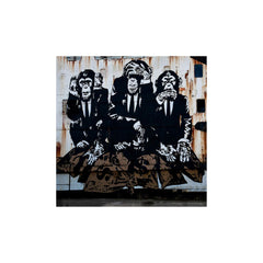 3 Monkeys Canvas Print