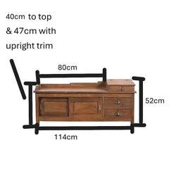 Teak Bureau Console