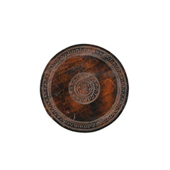 Nepal Carved Wood Side Table