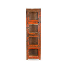 Orange Glass Cabinet front view