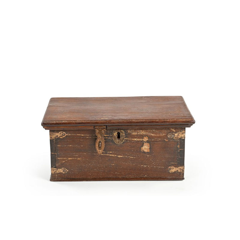 Pagode Wood & Brass Box