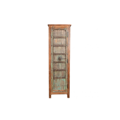 single antique door wood cabinet on a white background