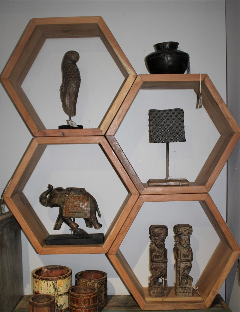 The Polygon Modular Honeycomb Wall Shelf