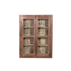 Rosewood Wall Glass Cabinet