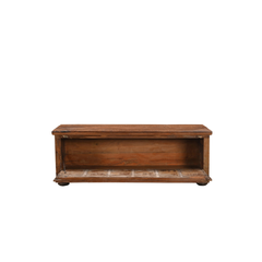 storage wood trunk with front opening