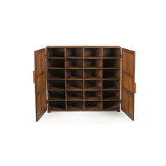 Teak 24 Pigeon Holes with Doors