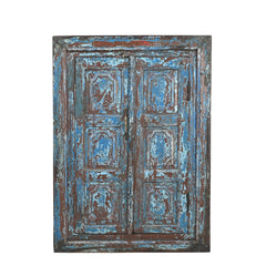 Large Blue Dhaka Mirror