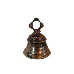 vintage brass bell on a white background