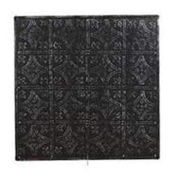 Tile Metal Plate Black Large 60cm x 60cm-AFF-Decorative Tile,Embossed Metal Plate,Floral Tile,Metal Plate,Metal Tile,Tile,UK - Under €145,Wall Tile
