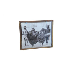 3D Poster Frame of Gipsy black & White Image in Wooden Frame