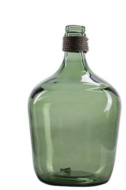 Rope & Recycled Glass Rum Jar - HomeStreetHome.ie