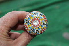 arabic ceramic knob outside close up