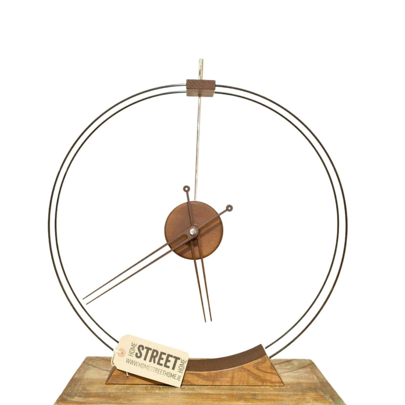 Ash and fibre glass free standing Aire clock-NOM-Under 30KGS